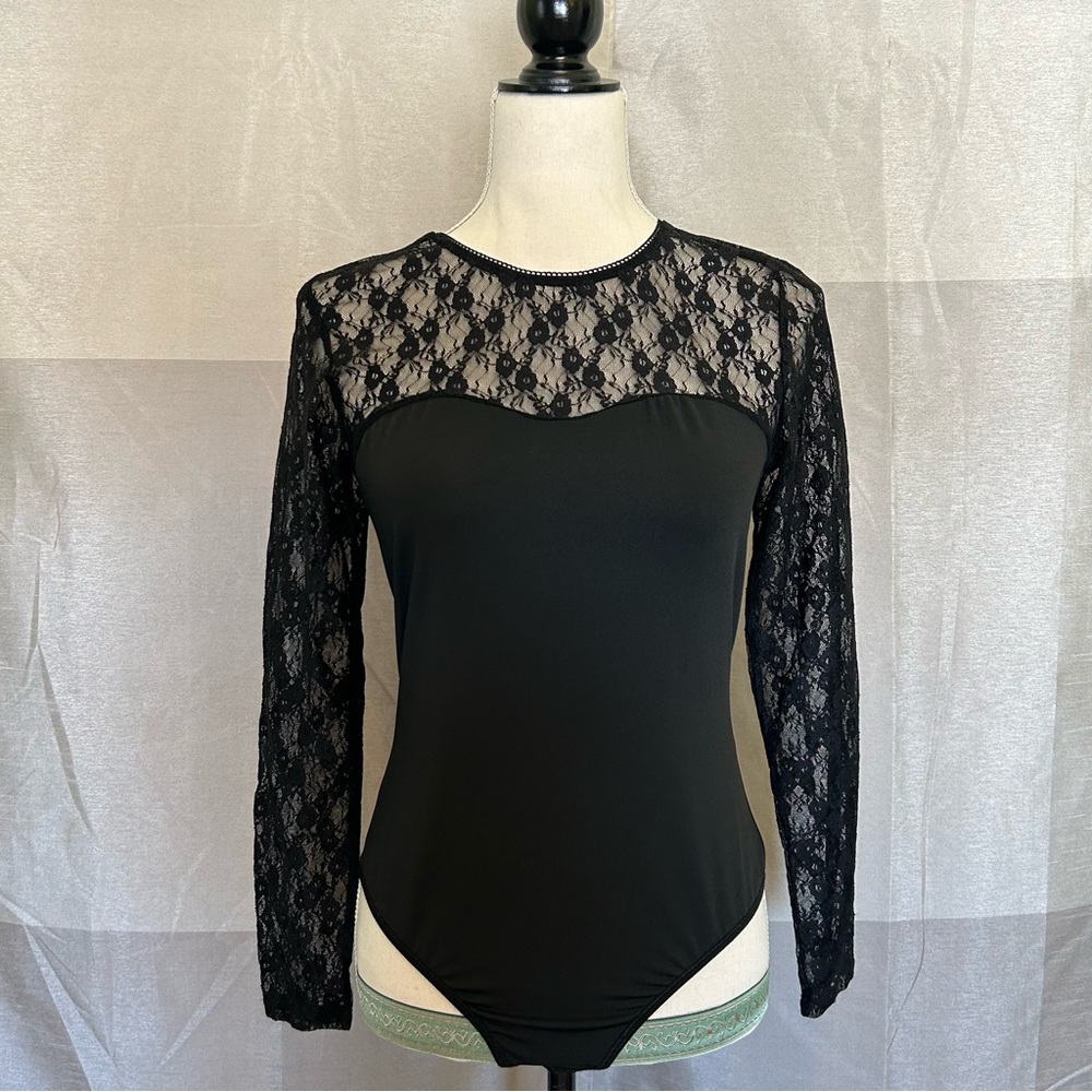 Long Sleeve Lace Bodysuit